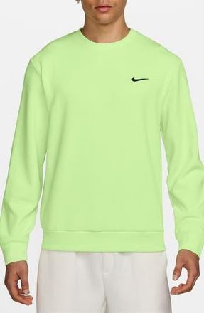 Nike Dri-FIT Primary Fleece UV Crewneck Sweatshirt in Light Liquid Lime/Black at Nordstrom Rack, Size Xx-Large