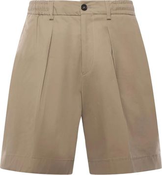 Be Able Shorts in cotone con pieghe - Toni neutri