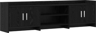 vidaXL Mueble De Tv 168 X 33 X 47 Cm Roble Negro Madera De Ingenier&iacute;a Vidaxl
