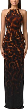 Naked Wardrobe Tortoiseshell Print Maxi Dress at Nordstrom, Size X-Large
