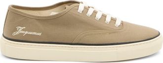Jacquemus Cotton Low-Top Sneakers with Embroidered Logo