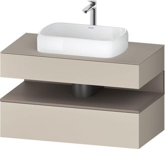Duravit Duravit - Qatego Consola Mueble Bajo Lavabo, 1 Extra&iacute;ble, 1 Caj&oacute;n