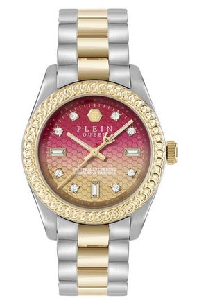 Philipp Plein Queen Bracelet Watch, 36mm in Two Tone at Nordstrom