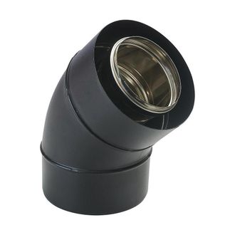 TEN Ten - Codo 470580 Bio 45&deg; Acero Inoxidable Galva D80/125mm Con Junta Viton