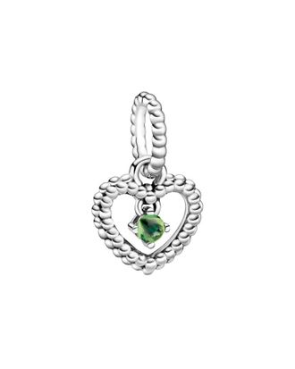 Pandora Signature Silver Heart Dangle Charm
