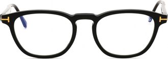 Tom Ford FT5890B Round Acetate Eyeglasses - Black