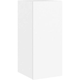 vidaXL Vidaxl - Mueble De Tv De Pared Con Luces Led Blanco 30,5x35x70 Cm