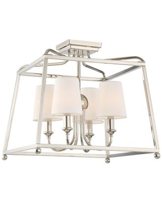 Crystorama 4-Light Sylvan Flush Mount