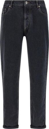 Brunello Cucinelli Heren, Jeans, Zwart, Maat: 2XL Katoen