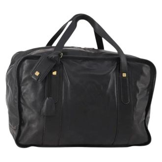 Loewe Pre-owned Boston Bag - Dames - Pre-owned - Zwart - Maat: ONE Size Leer