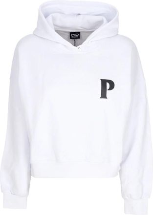 PROPAGANDA Pyromantics Croptop Hoodie - Dames - Hoodies - Wit - S - Katoen - Hoodies & sweatvesten