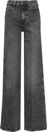 7 For All Mankind Lotta Night Out Jeans Nero-Donna
