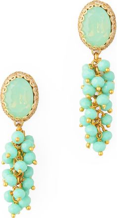 Deepa Gurnani Jemsa Drop Earrings in Turquoise at Nordstrom