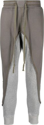 Greg Lauren patchwork drawstring trousers - men - Cotton - 5 - Green