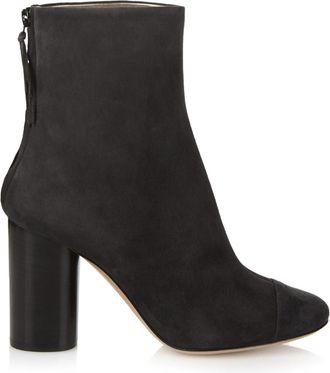 Generic Elegant Suede Round Toe Ankle Boots for Women, Fashion Chunky Heel Fall Heeled Short Booties with Back Zipper Casual Party Dates Dress Shoes Booties,B