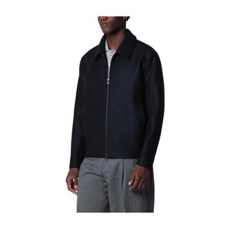 Harris Wharf London Golf Jacket - male - Harris Wharf London - Light Jackets - Blue - 3XL - Jackets
