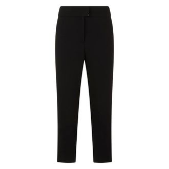 Moschino Slim Trousers - female - Moschino - Cropped Trousers - Black - XL - Trousers