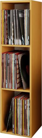 ebuy24 Ebuy24 - Vcm Wood Records Shelf Estante De Soporte Con 3 Compartimentos Para 100 Records Dimensiones: Al. 107 X An. 34 X T. 30 Cm - Platto (beech)