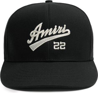 Amiri embroidered-logo hat - unisex - Cotton/Mesh - S - Black