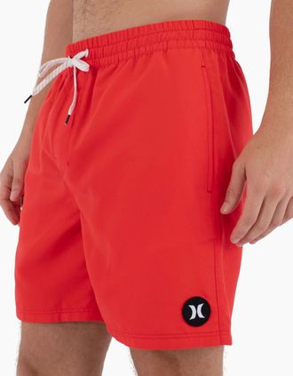 Hurley Mens Hurley Mens Volley Icon Solid 17 Sweat Shorts - Red - Size: 37/36/32