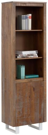 HOME AFFAIRE Bücherregal »Lagos« aus schönem massivem Kiefernholz, grifflos, Breite 55 cm