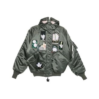 Alpha Industries Alpha Industries, Bomber Jackets, female, Green, Size: S N-2B Patch OS Vigre