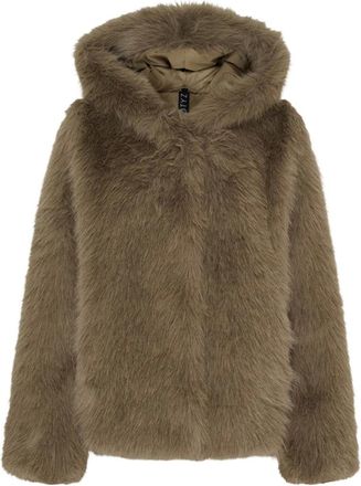 Notyz Notyz, Jassen, Dames, Beige, S, Nepbont, Nepbont jas