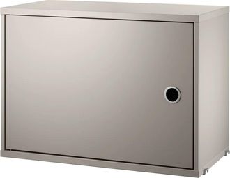 String Furniture String - Schrankmodul mit Tür, 58 x 30 cm, beige