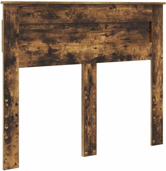 vidaXL Cabecero Roble Ahumado 120 Cm Madera Contrachapada Vidaxl