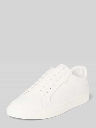 Poelman Sneaker aus echtem Leder mit Logo-Detail Modell Cupsole in Weiss, Gr&ouml;&szlig;e 40