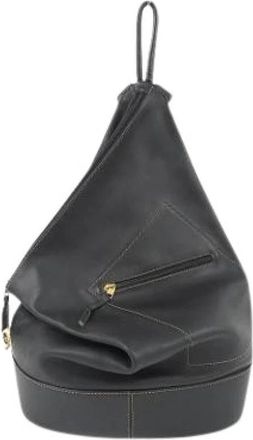 Loewe Pre-owned Backpack - Dames - Vintage Rugzakken - Zwart - ONE Size - Leer - Vintage