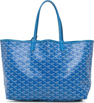 Goyard Blue Goyardine Saint Louis PM Tote Bag