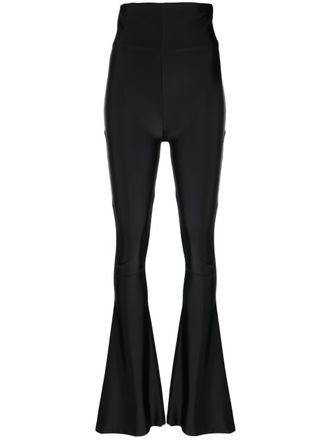 Atu Body Couture extra-high-waist flared trousers - women - Polyester - L - Black