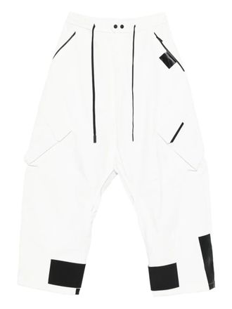 Templa drawstring ski trousers - White