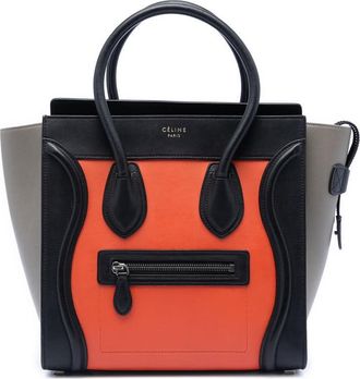Celine Pre-owned Celine Micro Tricolor Leather Luggage Tote Ladies G6IQQF9Z9OQ1GJDI
