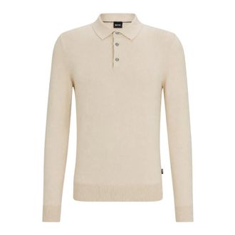 HUGO BOSS Heren, Tops, Beige, Maat: M Katoen