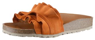 Verbenas Pantolette VERBENAS Rocio Roda, Damen, Gr. 37, orange, Veloursleder, unifarben, Schuhe Pantolette, Sommerschuh, Schlappen f&uuml;r Strand- und Badeausfl&uuml;ge
