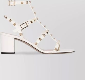 Valentino Garavani studded leather block heel sandals