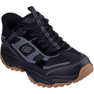 Skechers Vigor AT Leren Heren Wandelschoenen Zwart