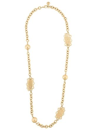 Givenchy 1990s sphere and sun motifs chain - women - Metal - One Size - Gold