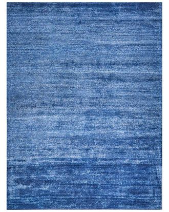 Exquisite Rugs Plush Hand Knotted Bamboo Silk/Wool Area Rug