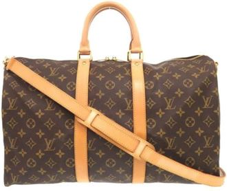 Louis Vuitton Pre-owned Weekend Bags, male, Brown, Size: ONE SIZE Pre-owned Keepall Bandouli&egrave;re 45