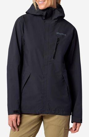 Marmot Waterproof Hooded Jacket in Black at Nordstrom, Size X-Large