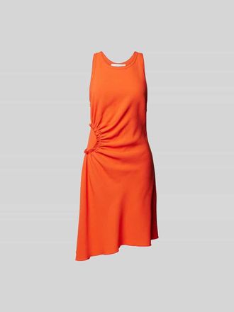 Victoria Beckham Knielanges Kleid mit Rundhalsausschnitt in Rot, Gr&ouml;&szlig;e 32
