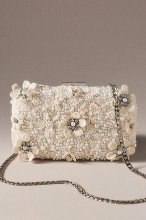 Olga Berg Beth Encrusted Clutch