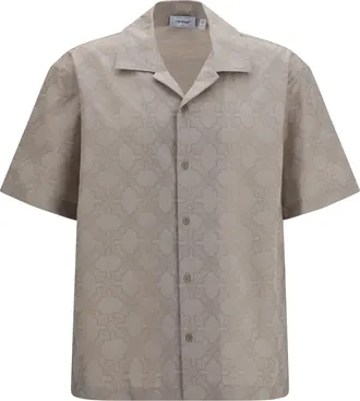 Off-white Mens Shirt Arrow Monogram Cotton Beige