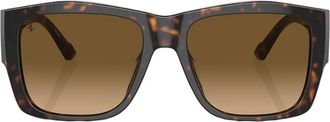 Ferrari Polarized Brown Gradient Square Unisex Sunglasses FH2003U 702/M2 56