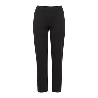 Kaffe Curve Wijde Zwarte Broek Elegante Stijl - Dames - Broeken - Zwart - Maat: XL