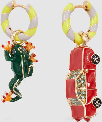 Essentiel Boucles dOreilles Jedrive Jaune Gris