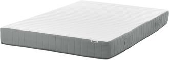 Beliani Beliani - Colch&oacute;n De Muelles Ensacados Con Asas Relleno De Espuma Viscoel&aacute;stica Firmeza Media Funda Extra&iacute;ble 7 Zonas Acolchado 140 X 200 Cm Cushy